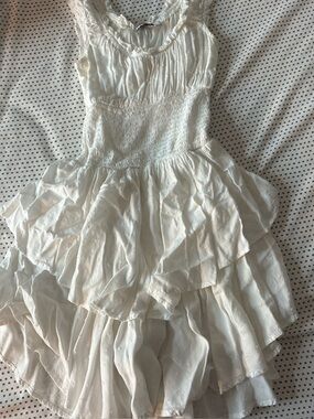 white princess polly mini dress